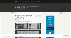 Desktop Screenshot of embryoplant.wordpress.com