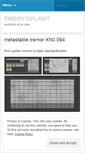 Mobile Screenshot of embryoplant.wordpress.com