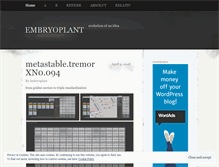 Tablet Screenshot of embryoplant.wordpress.com