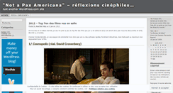 Desktop Screenshot of notapaxamericana.wordpress.com