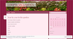 Desktop Screenshot of lovingmygarden.wordpress.com