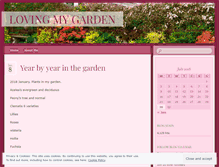 Tablet Screenshot of lovingmygarden.wordpress.com