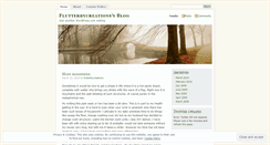 Desktop Screenshot of flutterbycreations.wordpress.com