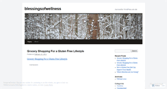 Desktop Screenshot of blessingofwellness.wordpress.com