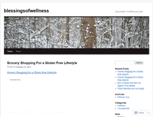 Tablet Screenshot of blessingofwellness.wordpress.com