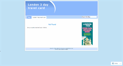 Desktop Screenshot of 3dayscardlondon.wordpress.com