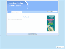 Tablet Screenshot of 3dayscardlondon.wordpress.com