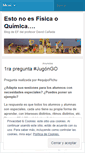 Mobile Screenshot of estonoesfisicaoquimica.wordpress.com