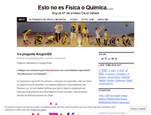 Tablet Screenshot of estonoesfisicaoquimica.wordpress.com