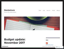 Tablet Screenshot of devianture.wordpress.com