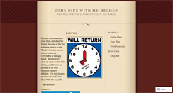 Desktop Screenshot of comedinewithmebiomed.wordpress.com