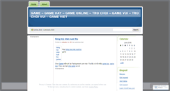 Desktop Screenshot of gamehaynhat.wordpress.com
