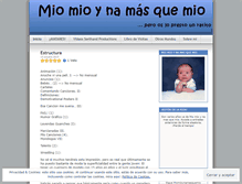 Tablet Screenshot of miomioynamasquemio.wordpress.com