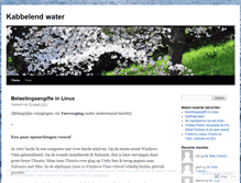Tablet Screenshot of kabbelendwater2010.wordpress.com