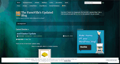 Desktop Screenshot of farmvillesupdated.wordpress.com
