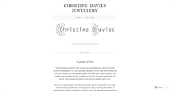 Desktop Screenshot of christinedaviesjewellery.wordpress.com