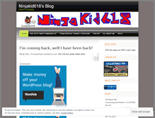 Tablet Screenshot of ninjakid618.wordpress.com