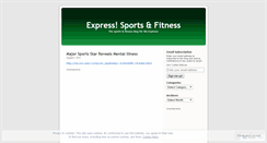 Desktop Screenshot of expresssportspdi.wordpress.com