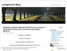 Tablet Screenshot of carlogimena.wordpress.com