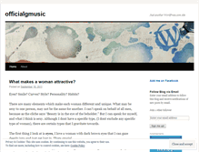 Tablet Screenshot of officialgmusic.wordpress.com