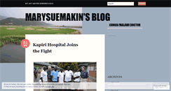 Desktop Screenshot of marysuemakin.wordpress.com