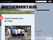 Tablet Screenshot of marysuemakin.wordpress.com