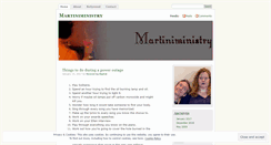 Desktop Screenshot of martiniministry.wordpress.com