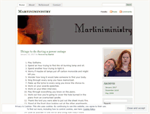 Tablet Screenshot of martiniministry.wordpress.com