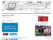 Tablet Screenshot of fachrulx2.wordpress.com