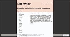 Desktop Screenshot of lifecycledesign.wordpress.com