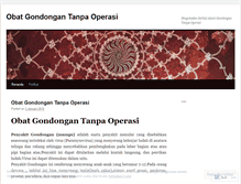 Tablet Screenshot of obatgondongantanpaoperasi.wordpress.com