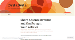 Desktop Screenshot of dvitadvita.wordpress.com