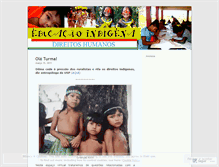 Tablet Screenshot of educacaoindigenaedireitoshumanos.wordpress.com