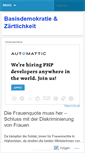 Mobile Screenshot of basisdemokratiezaertlichkeit.wordpress.com