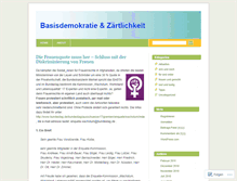 Tablet Screenshot of basisdemokratiezaertlichkeit.wordpress.com