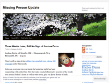 Tablet Screenshot of missingnotforgotten.wordpress.com