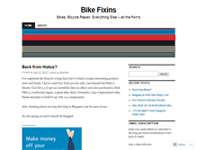Tablet Screenshot of bikefixins.wordpress.com