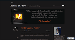 Desktop Screenshot of behindthefire.wordpress.com