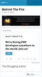 Mobile Screenshot of behindthefire.wordpress.com