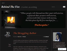 Tablet Screenshot of behindthefire.wordpress.com