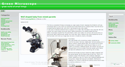 Desktop Screenshot of greenmicroscope.wordpress.com