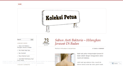 Desktop Screenshot of koleksipetua.wordpress.com