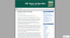 Desktop Screenshot of 100yearsofnuj.wordpress.com