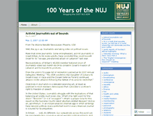 Tablet Screenshot of 100yearsofnuj.wordpress.com