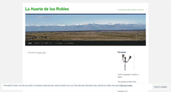 Desktop Screenshot of lahuertadelosrobles.wordpress.com