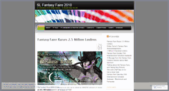 Desktop Screenshot of fantasyfaire2010.wordpress.com