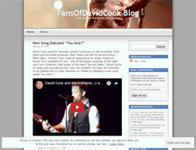 Tablet Screenshot of fansofdavidcook.wordpress.com