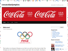 Tablet Screenshot of cocacolaolympics.wordpress.com