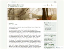 Tablet Screenshot of abovethemissouri.wordpress.com