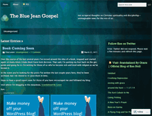 Tablet Screenshot of bluejeangospel.wordpress.com